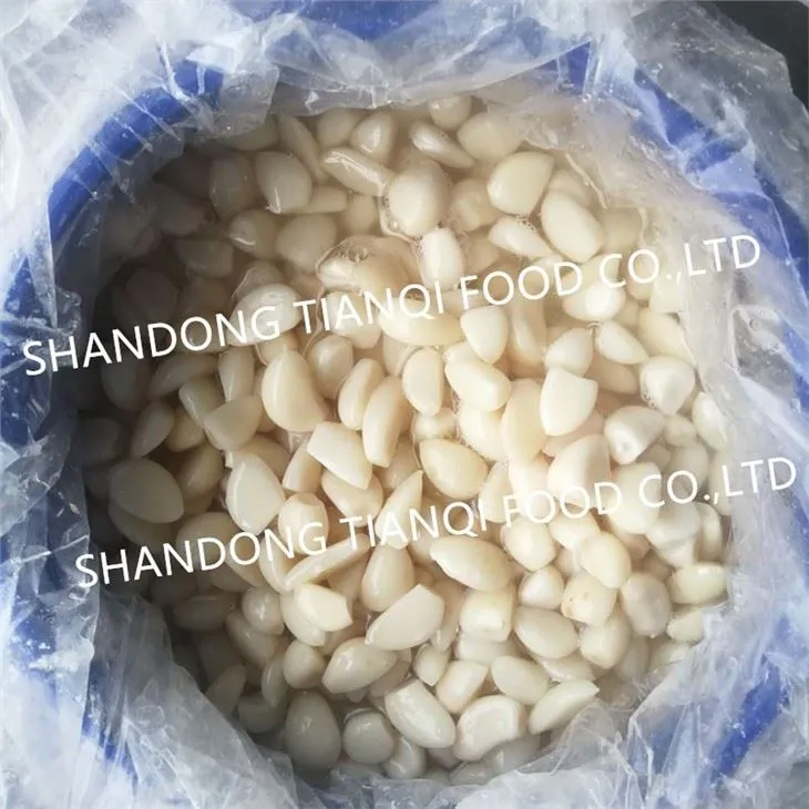 New Crop White Garlic Cloves in Brine in Drums